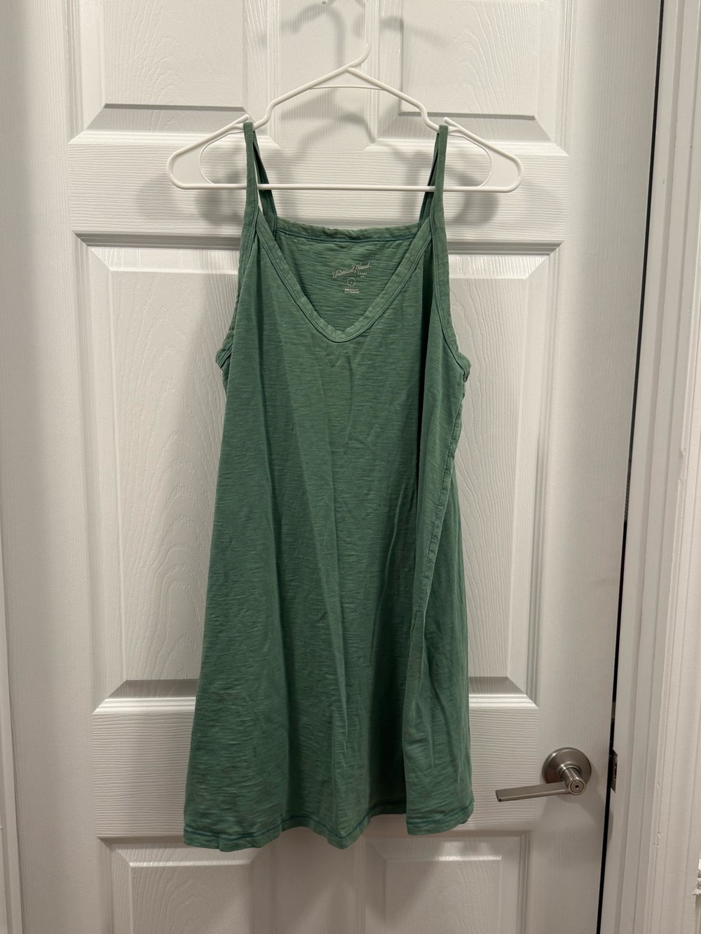 Universal Thread Womens Green Knit Tank Mini Dress 100% Cotton size L
